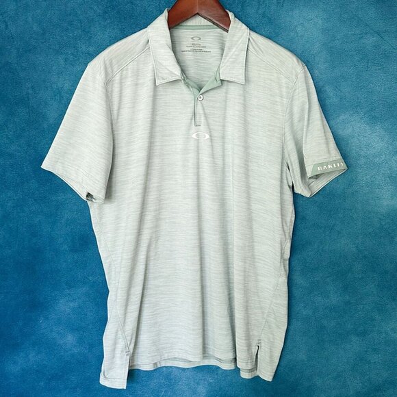 Oakley Pale Green Tailored RT Polo, Men's XXL, EUC - Picture 1 of 4